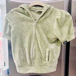 Cozy Kids Hoodie in Soft Green